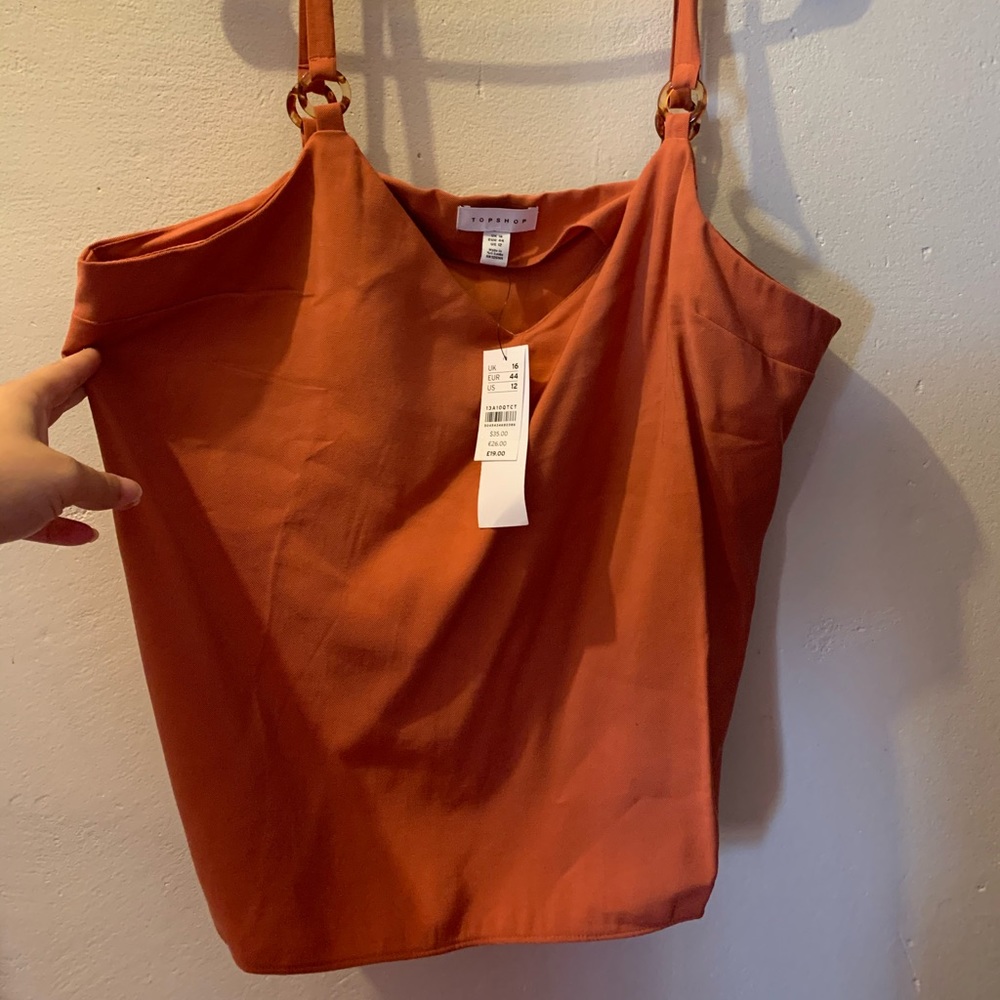 NWT rust topshop tank top
